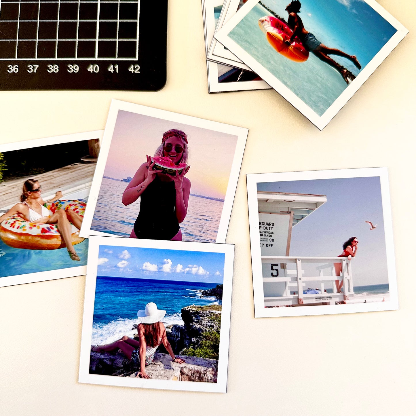 12 x Small Custom Photo Magnets - 2.75 by 2.75 inch