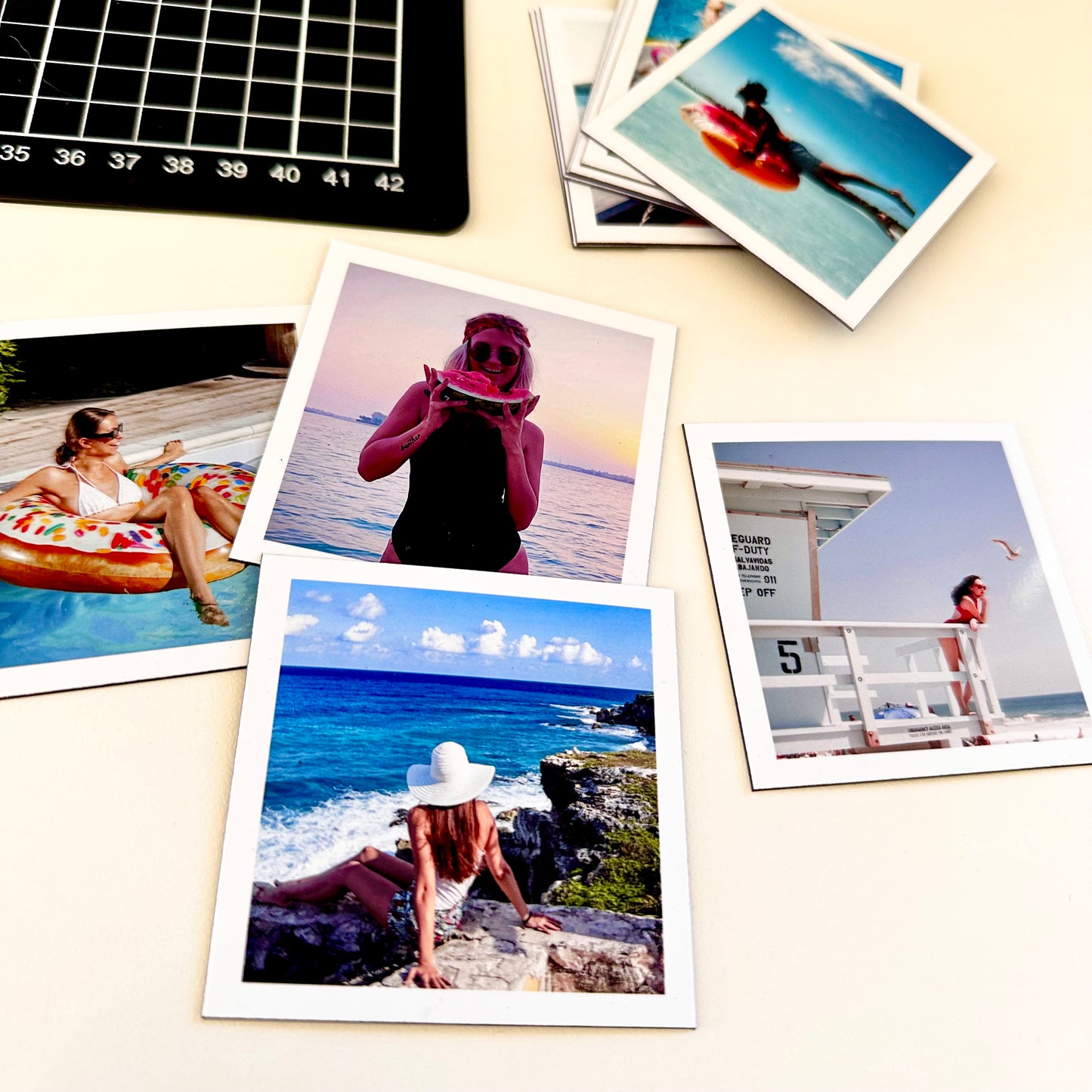 12 x Small Custom Photo Magnets - 2.75 by 2.75 inch