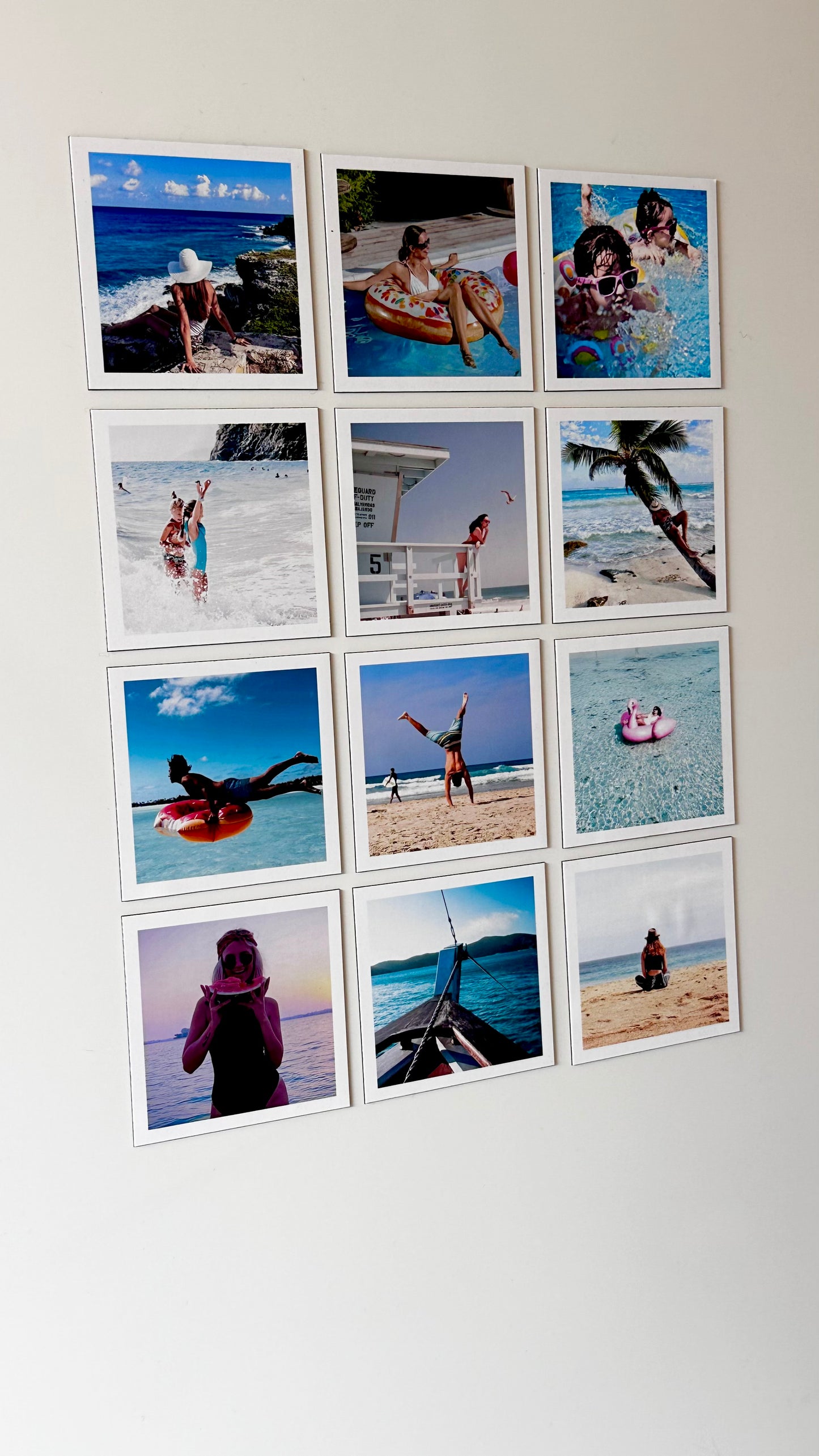 12 x Small Custom Photo Magnets - 2.75 by 2.75 inch